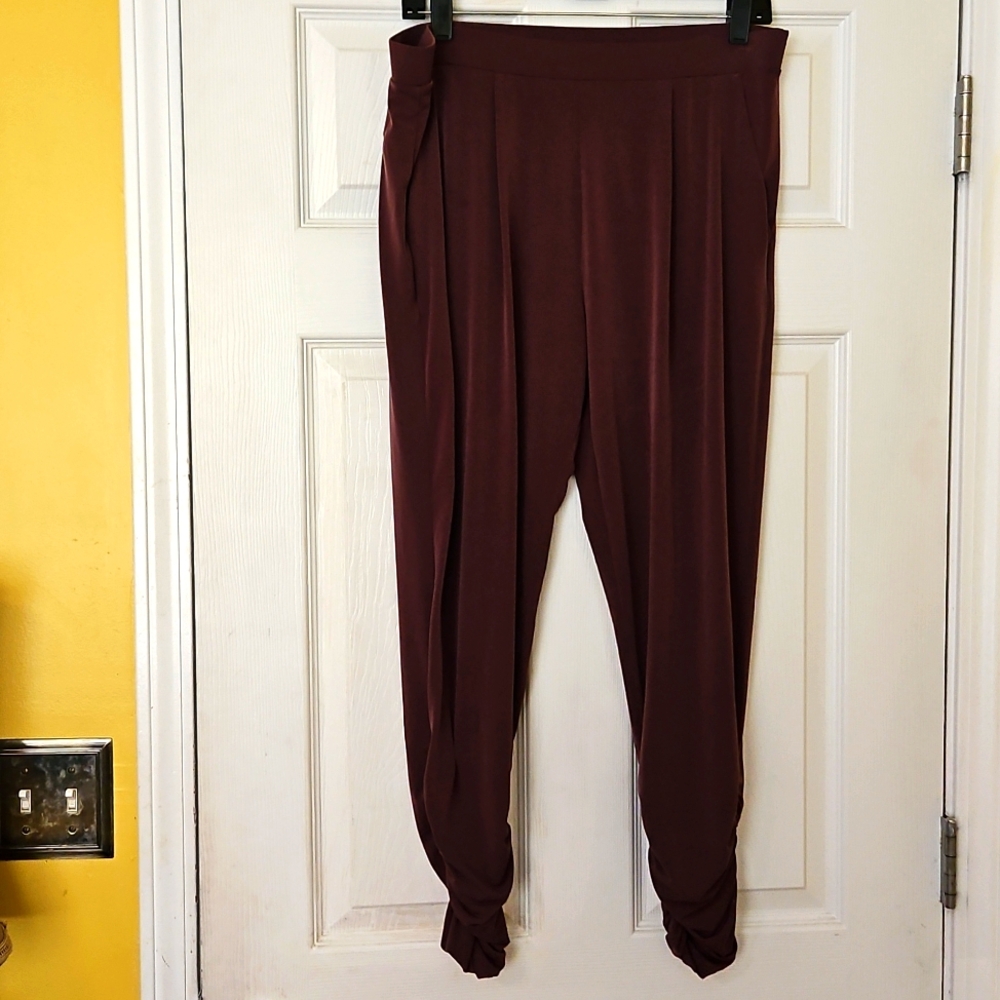 Large Express Elegant  Maroon Two Piece Set Outfit - Picture 5 of 9